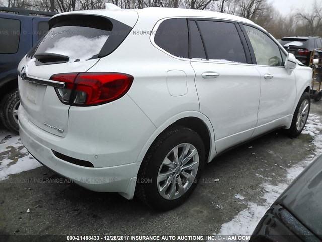 LRBFXDSA8HD145342 - 2017 BUICK ENVISION ESSENCE Սպիտակ լուսանկար 4