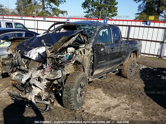 5TFSZ5AN9GX004667 - 2016 TOYOTA TACOMA ACCESS CAB/SR5/TRD SPT/OR BLACK photo 2