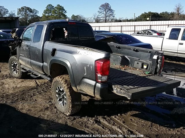 5TFSZ5AN9GX004667 - 2016 TOYOTA TACOMA ACCESS CAB/SR5/TRD SPT/OR BLACK photo 3