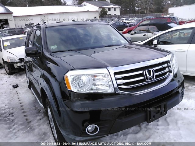 5FNYF4H7XDB043987 - 2013 HONDA PILOT EXLN BLACK photo 1