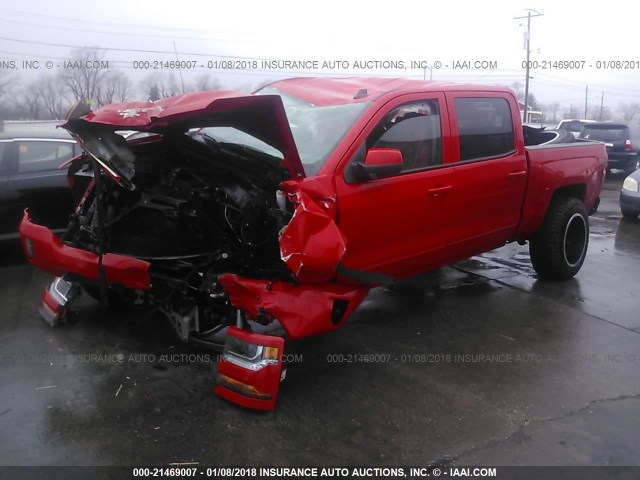 3GCUKREC0GG337924 - 2016 CHEVROLET SILVERADO K1500 LT RED photo 2