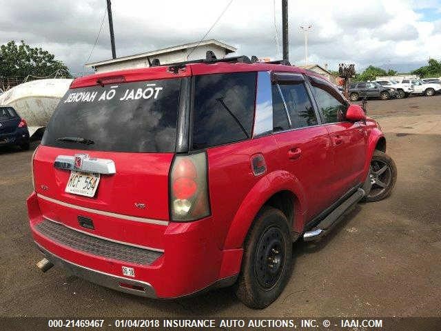 5GZCZ53446S825257 - 2006 SATURN VUE RED photo 4