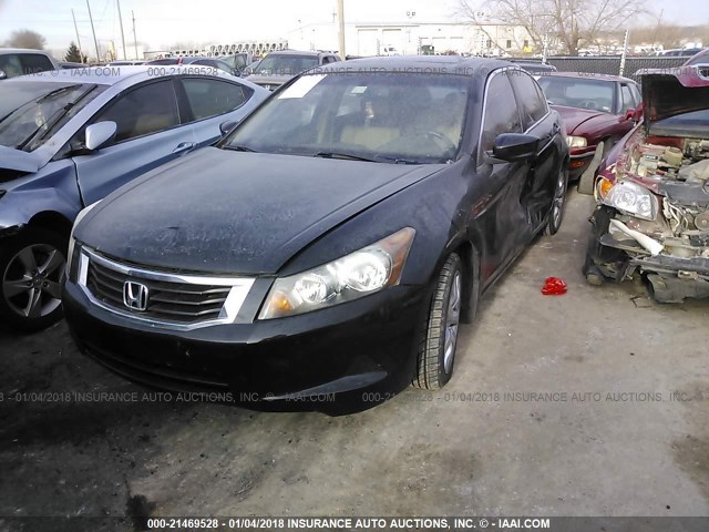 JHMCP26828C040462 - 2008 HONDA ACCORD EXL BLACK photo 2