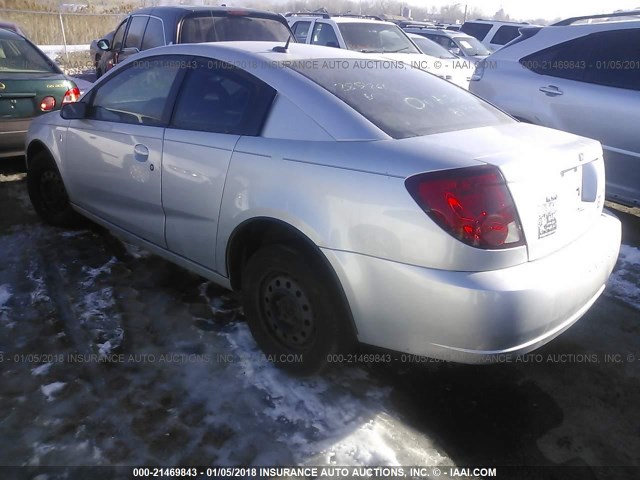 1G8AN15FX6Z114322 - 2006 SATURN ION LEVEL 2 SILVER photo 3