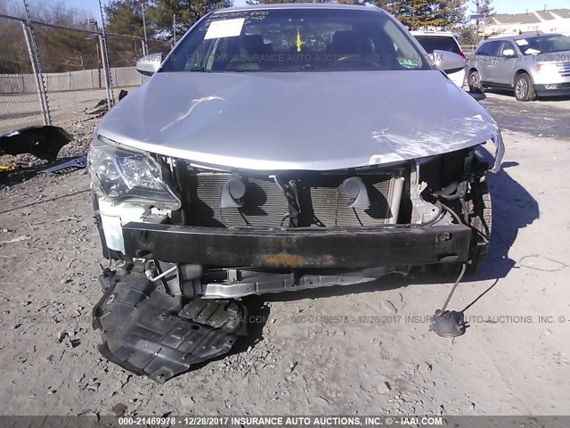 4T1BF1FK5CU181403 - 2012 TOYOTA CAMRY SE/LE/XLE ვერცხლისფერი ფოტო 6