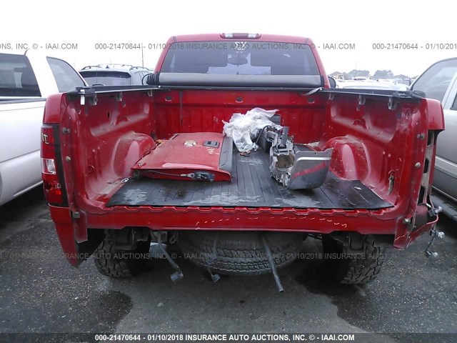 1GCEC14C08Z277455 - 2008 CHEVROLET SILVERADO C1500 RED photo 6