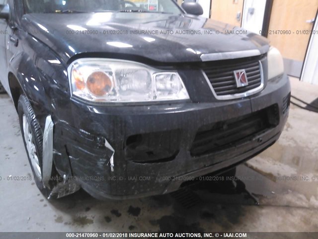 5GZCZ33D16S857345 - 2006 SATURN VUE BLACK photo 6