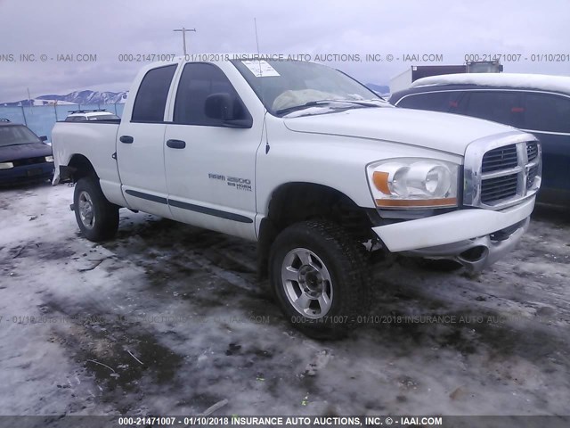3D7KS28D26G248489 - 2006 DODGE RAM 2500 ST/SLT 白色 照片 1