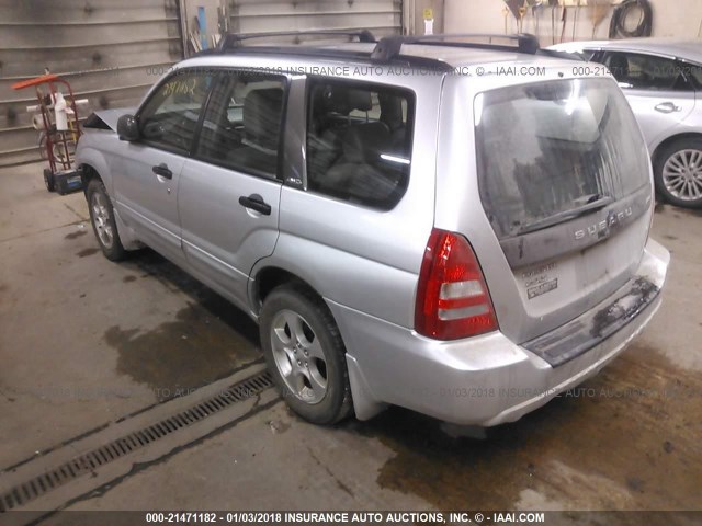 JF1SG65644H748994 - 2004 SUBARU FORESTER 2.5XS SILVER photo 3