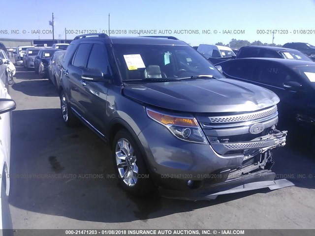 1FMHK7F86BGA92630 - 2011 FORD EXPLORER LIMITED 灰色 照片 1