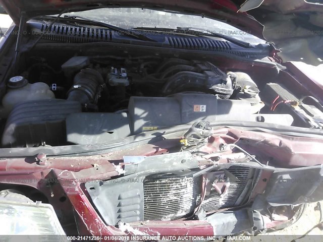 1FMZU63K24UA12236 - 2004 FORD EXPLORER XLT/XLT SPORT/NBX RED photo 10