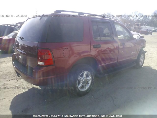 1FMZU63K24UA12236 - 2004 FORD EXPLORER XLT/XLT SPORT/NBX 红色 照片 4