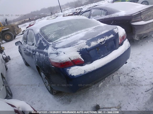 JTNBE46K873002481 - 2007 TOYOTA CAMRY NEW GENERAT CE/LE/XLE/SE BLUE photo 3