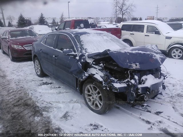 1G11C5SA0DF193468 - 2013 CHEVROLET MALIBU 1LT BLUE photo 1