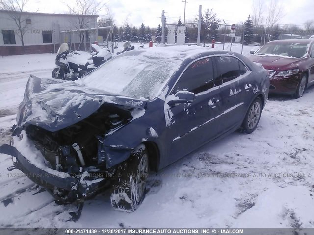 1G11C5SA0DF193468 - 2013 CHEVROLET MALIBU 1LT BLUE photo 2