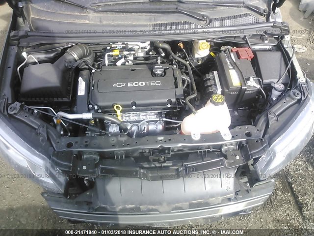 1G1JB5SH2H4141244 - 2017 CHEVROLET SONIC LS 灰色 照片 10