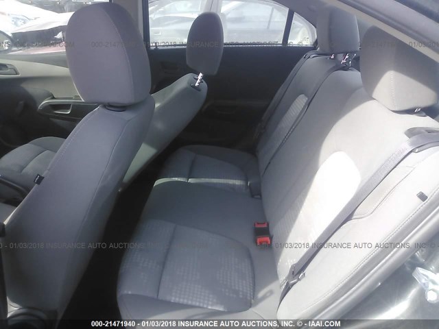 1G1JB5SH2H4141244 - 2017 CHEVROLET SONIC LS 灰色 照片 8