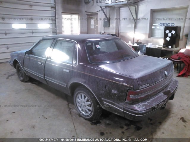 1G4AG54N2P6436368 - 1993 BUICK CENTURY SPECIAL BURGUNDY photo 3