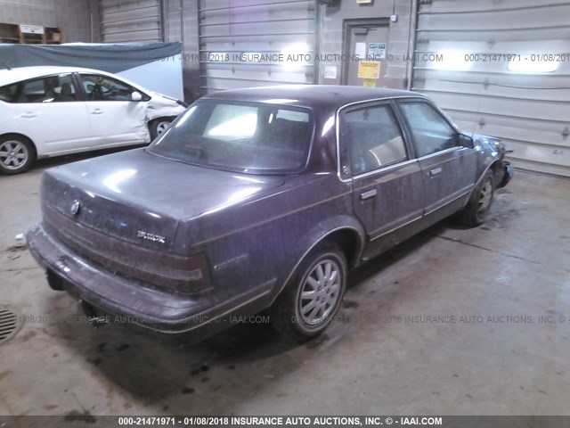 1G4AG54N2P6436368 - 1993 BUICK CENTURY SPECIAL BURGUNDY photo 4