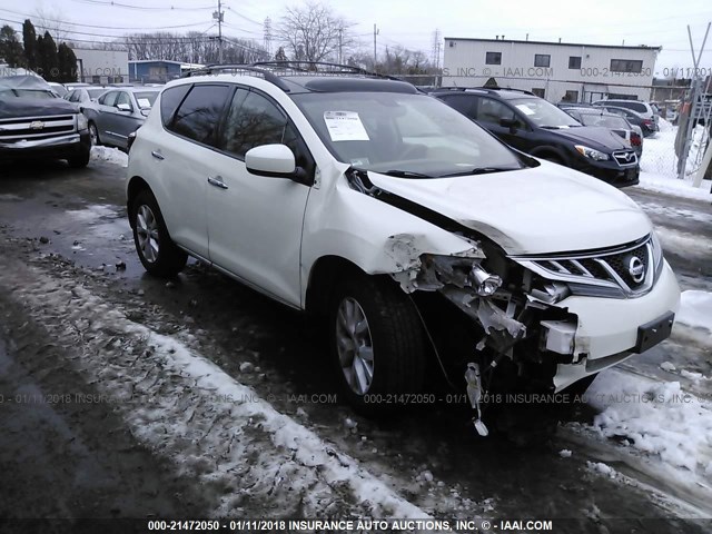 JN8AZ1MW0BW182351 - 2011 NISSAN MURANO S/SL/LE WHITE photo 1