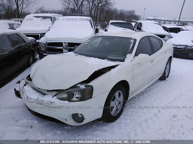 2G2WP582381136894 - 2008 PONTIAC GRAND PRIX WHITE photo 2