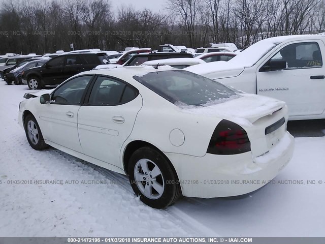 2G2WP582381136894 - 2008 PONTIAC GRAND PRIX WHITE photo 3