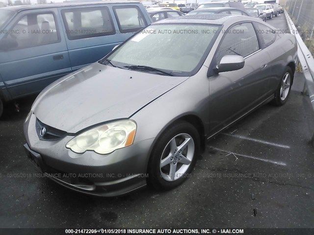 JH4DC530X2C006390 - 2002 ACURA RSX TYPE-S GRAY photo 2