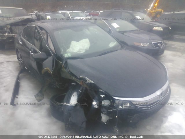 1HGCR2F5XGA013281 - 2016 HONDA ACCORD SPORT შავი ფოტო 1