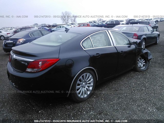 W04GS5EC2B1008889 - 2011 BUICK REGAL CXL BLACK photo 4