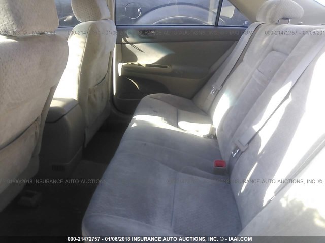 4T1BE32K84U933956 - 2004 TOYOTA CAMRY LE/XLE/SE GOLD photo 8