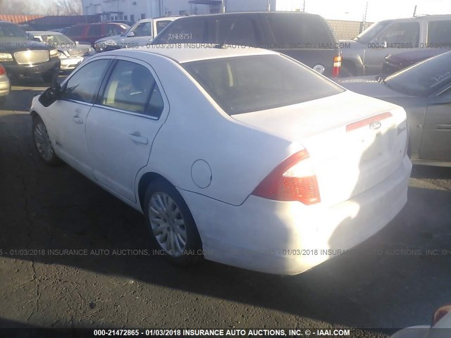 3FADP0L31AR338193 - 2010 FORD FUSION HYBRID WHITE photo 4