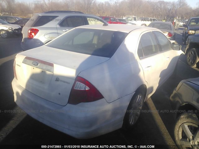 3FADP0L31AR338193 - 2010 FORD FUSION HYBRID WHITE photo 5