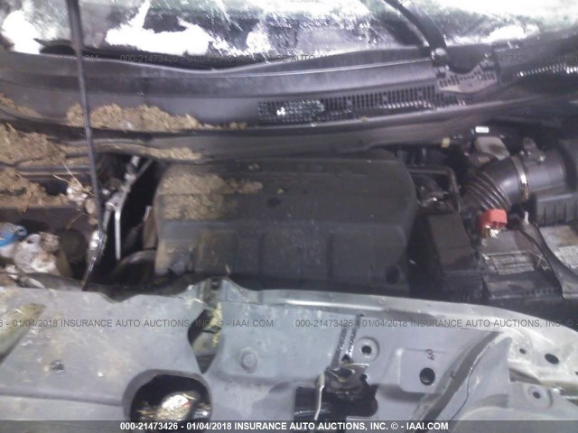 5FNRL5H61DB054564 - 2013 HONDA ODYSSEY EXL ნაცრისფერი ფოტო 10