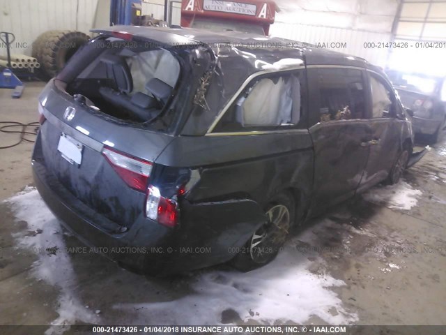 5FNRL5H61DB054564 - 2013 HONDA ODYSSEY EXL ნაცრისფერი ფოტო 4
