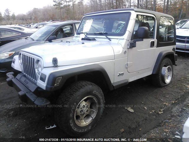 1J4FA29185P361998 - 2005 JEEP WRANGLER / TJ SE SILVER photo 2