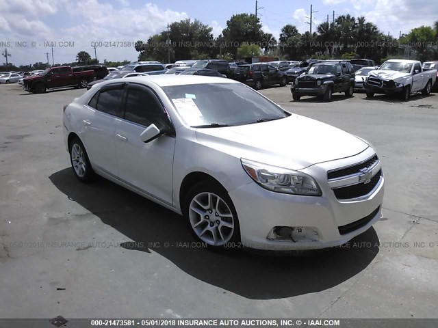 1G11D5RR3DF112875 - 2013 CHEVROLET MALIBU 1LT WHITE photo 1