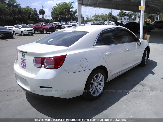 1G11D5RR3DF112875 - 2013 CHEVROLET MALIBU 1LT WHITE photo 4