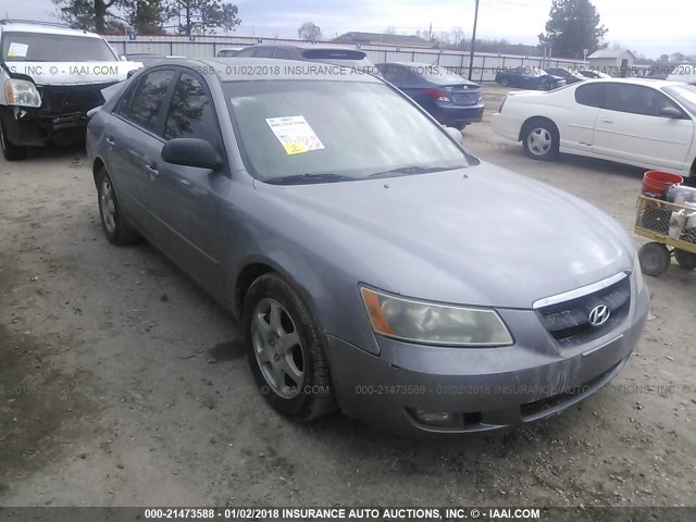 5NPEU46F86H102185 - 2006 HYUNDAI SONATA GLS/LX GRAY photo 1