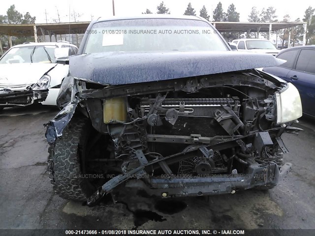 1N6AA06A36N565143 - 2006 NISSAN TITAN XE/SE/LE BLUE photo 6