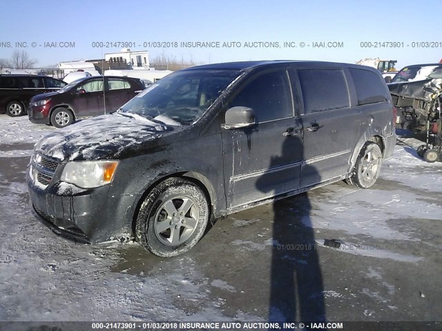 2D4RN3DG4BR623943 - 2011 DODGE GRAND CARAVAN MAINSTREET BLACK photo 2