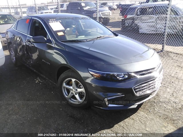 1G1ZB5STXHF212900 - 2017 CHEVROLET MALIBU LS GRAY photo 1