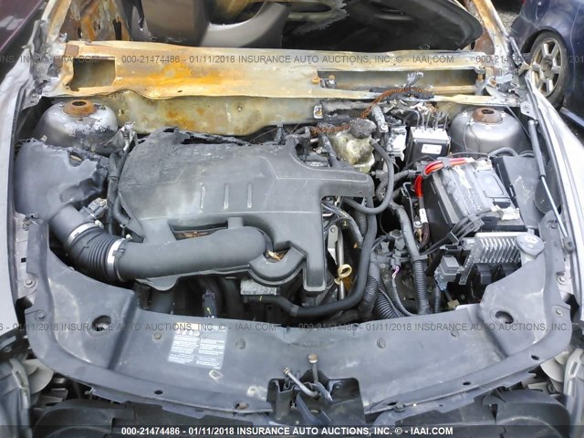 1G1ZB5E03CF221237 - 2012 CHEVROLET MALIBU LS ნაცრისფერი ფოტო 10