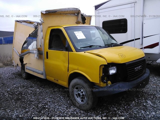 1GDGG31V661900356 - 2006 GMC SAVANA CUTAWAY G3500 YELLOW photo 1