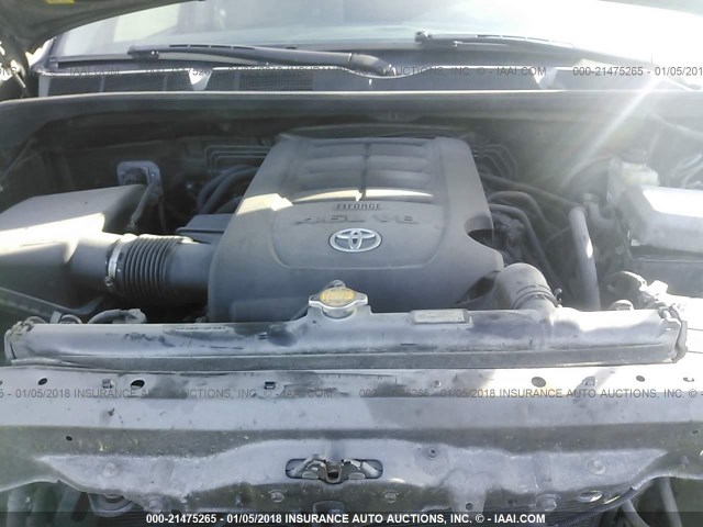 5TFRM5F13CX046068 - 2012 TOYOTA TUNDRA DOUBLE CAB SR5 BROWN photo 10