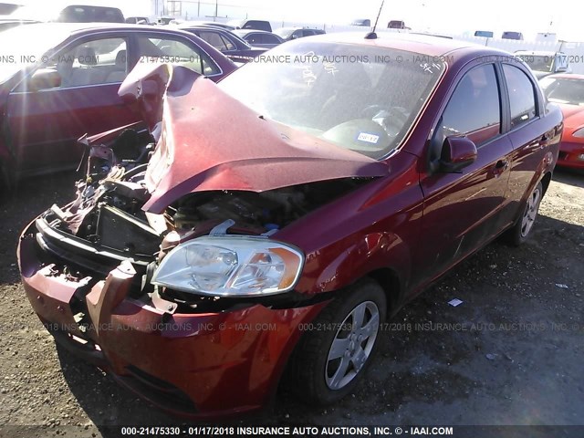 KL1TD5DE9AB124818 - 2010 CHEVROLET AVEO LS/LT 红色 照片 2