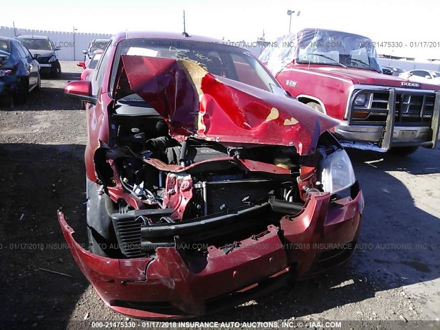 KL1TD5DE9AB124818 - 2010 CHEVROLET AVEO LS/LT 红色 照片 6