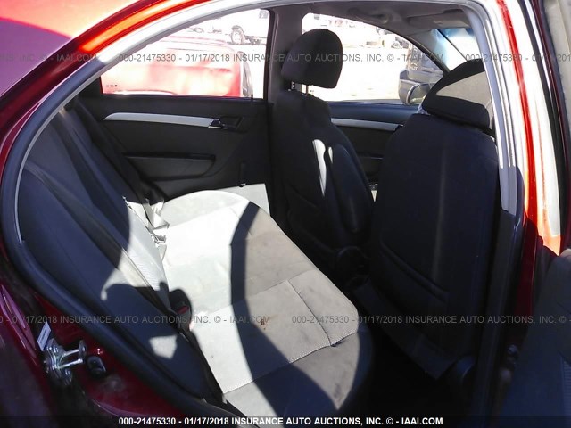 KL1TD5DE9AB124818 - 2010 CHEVROLET AVEO LS/LT 红色 照片 8