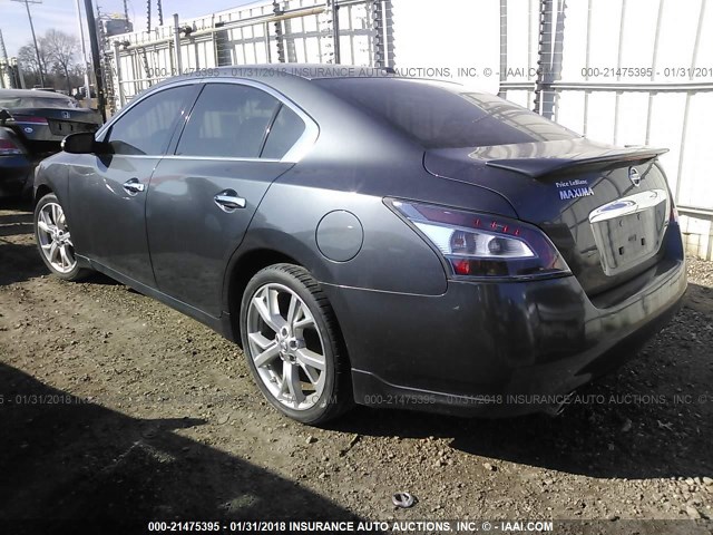 1N4AA5AP1CC856409 - 2012 NISSAN MAXIMA S/SV GRAY photo 3