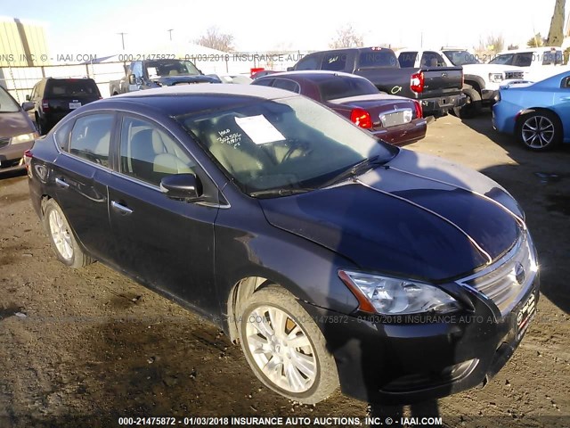 3N1AB7AP0FY341452 - 2015 NISSAN SENTRA S/SV/SR/SL GRAY photo 1