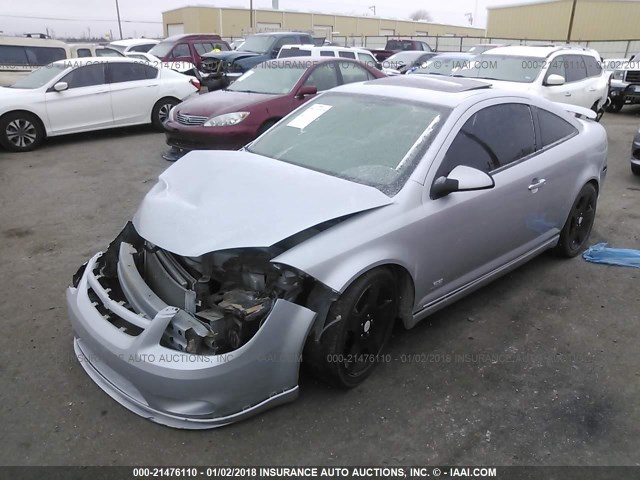 1G1AP11P167758052 - 2006 CHEVROLET COBALT SS SUPERCHARGED SILVER photo 2